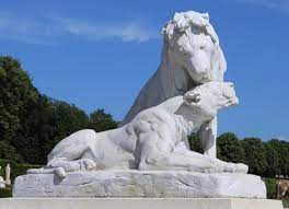 Lion Garden Sculpture Marble Animal