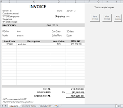 Free Invoice Creator For Excel Creating An Invoice In Excel Charla