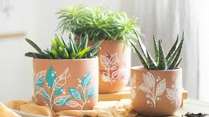 Diy Flowerpots Decorated With Paint