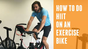how to do a hiit on an exercise bike