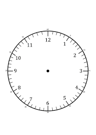 Clock Faces For Use In Learning To Tell The Time
