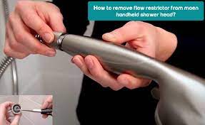 Moen kitchen faucets are equipped with an aerator and water restrictor assembly on the tip. How To Remove Flow Restrictor From Moen Handheld Shower Head
