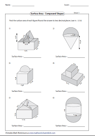 On these worksheets, students will practice calculating surface area of rectangular prisms and other solid shapes. 32 Area Mixed Shapes Worksheet Answers Worksheet Resource Plans