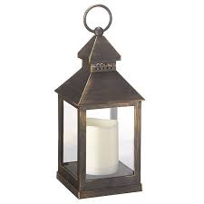 H Garden Lantern With Candle