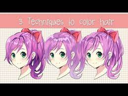Anime Hair Coloring Tutorial Brushes