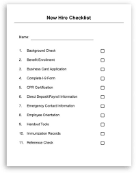 New Hire Checklist And Welcome Letter Included In Hr Letters