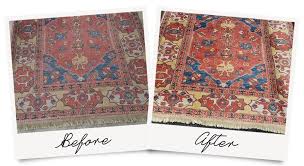beautiful area rug cleaning before and