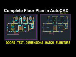 Complete Floor Plan In Autocad In Urdu