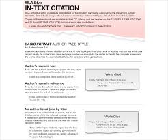 Mla Format Citation Page Example Using Work