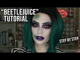 easy beetlejuice halloween makeup
