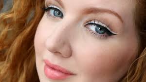 wear white eyeliner makeup tutorial