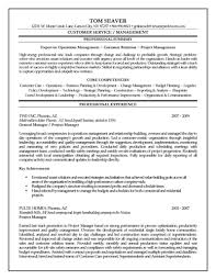 The resume uses a headline statement to identify the job seeker as a candidate for a position in construction project management. Construction Project Manager Resume