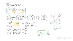 How To Solve Rational Equations With