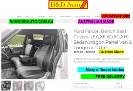 Ford Falcon Bench Seat Covers Ea Xf