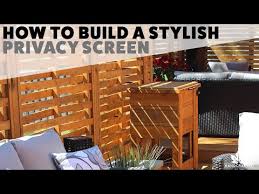 How To Build A Stylish Privacy Screen