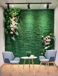 Plastic Flower Artificial Green Wall