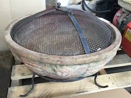 Maybe you would like to learn more about one of these? Terracotta Fire Pit With Steel Base And Mesh Lid