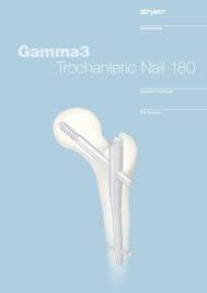 gamma3 trochanteric nail 180 stryker