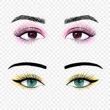 eye makeup png image hand painted