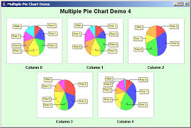 Jfreechart Multiple Pie Chart Demo 4 Multiple Pie Chart