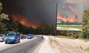 Karabük mahallesi beşkonak mevkiindeki ormanlık alanda saat 12.00 sıralarında yangın çıktı. Nfz6xyz Szj5zm