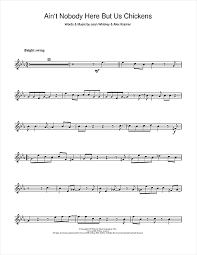 Louis Jordan Aint Nobody Here But Us Chickens Sheet Music Notes Chords Download Printable Trumpet Sku 105913