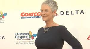 Ladder or cascade can be a. Jamie Lee Curtis Sports Trademark Silver Hair Style At La Gala Daily Mail Online