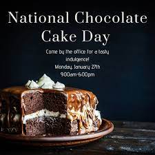 Including transparent png clip art, cartoon, icon, logo, silhouette, watercolors, outlines, etc. National Chocolate Cake Day Baypoint Apartments Corpus Christi January 27 2020 Allevents In
