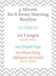 add a simple morning workout to your