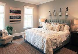 You might add in an eames lounge chair in the corner and keep the rest of the room open. Bedroom Ideas Bedroom Gray Paint Color Bedroom Graybedroom Graypaintcolor Amy Tyndall Desi Master Bedrooms Decor Master Bedroom Wall Decor Remodel Bedroom