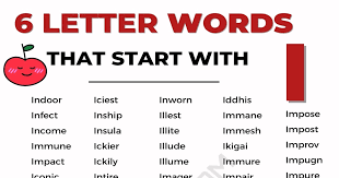 6 letter words starting with
