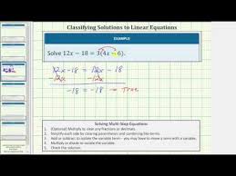 Linear Equations With No Solutions Of