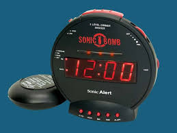 The vibrating alarm clock for heavy sleepers and the deaf and hard of hearing has a usb charging port to charge one's phone. The Sonic Bomb Alarm Clock Review The Best Option For Heavy Sleepers
