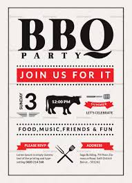 Barbecue Party Invitation Design Template In Word Psd Publisher