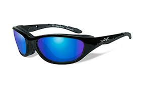 Wiley X Mens Air Rage Polarized Blue Mirror Gloss Sunglasses 698