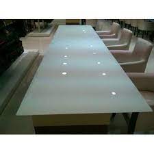 Lacquered Glass Table Top Size 6 12