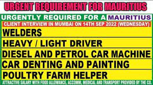 urgent requirement for mauritius gulf