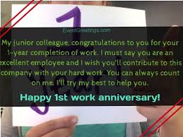 I wish you many more years of success. 15 Unique Happy 1 Year Work Anniversary Quotes With Images