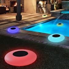 Amazon Com Swimming Pool Lights Solar Floating Light With Multi Color Led Waterproof Outdoor Garden Lights Home Improvement