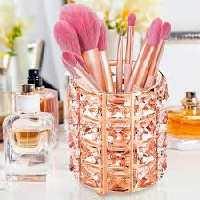 makeup brush bucket rose gold makeup