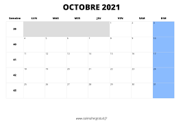 Ensuite, les calendriers photo 2021 sont également répertoriés dans cette catégorie. Calendrier Octobre 2021