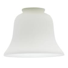 White Glass Lamp Shade Bell Shaped Lamp Shade
