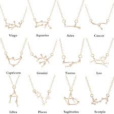 Todorova Star Zodiac Sign Necklaces For Women Metal Color