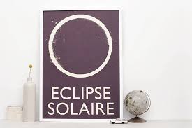 Usually, there are two eclipses in a row, but other times, there are three during the same eclipse season. Eclipse Solaire Screenprint I 2021