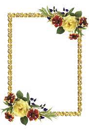 frames picture frame paper flower free