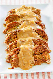 cheese stuffed meatloaf with gravy
