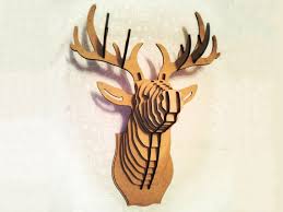 Big Deer Head Cardboard Animal Head 3d