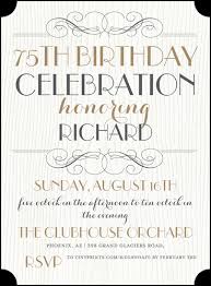 the best 75th birthday invitations and