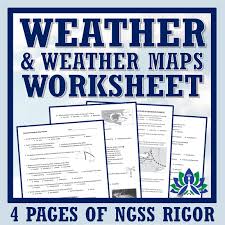 ngss rigor weather worksheet with