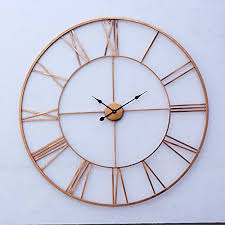 Decorlives 40 Inch Metal Wall Clock For
